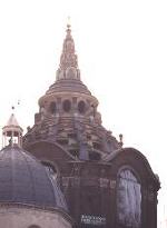 Dome of the Shroud Chapel burnt